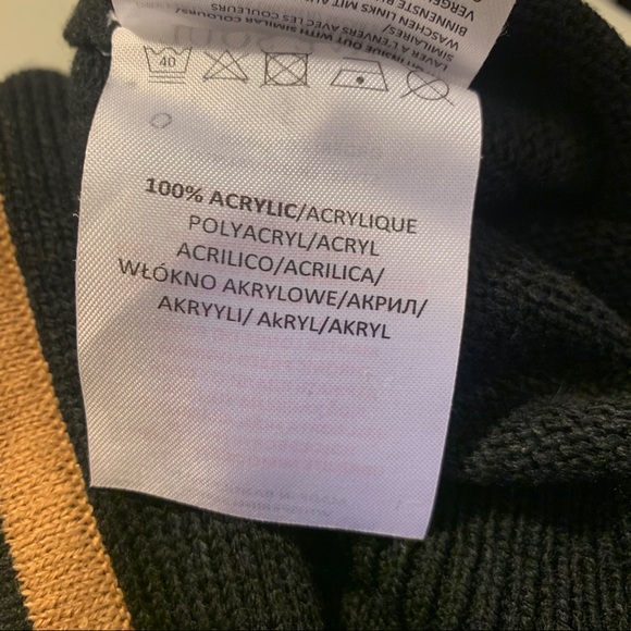 Brave Soul Black Stripe Long Sleeve Sweater | S - Picture 8 of 8